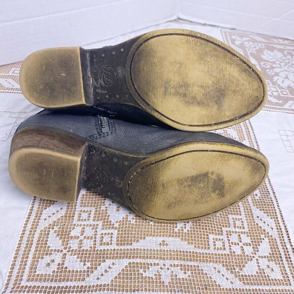 Lucky Brand Bartalino Bootie Pewter Western Ankle Boots Size 6.5 - Picture 11 of 11